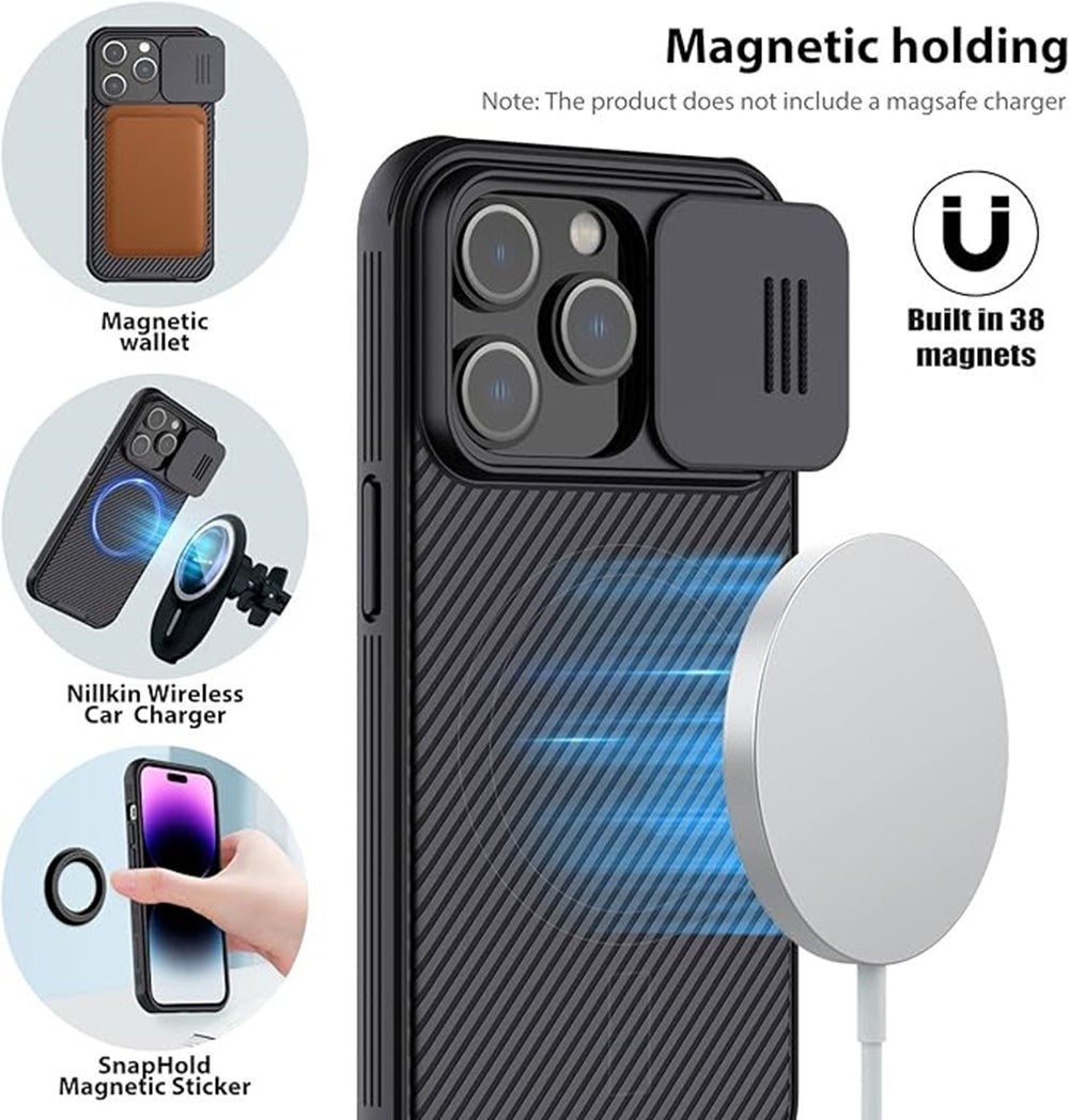 Nillkin CamShield Pro Magnetic Case for iPhone 16 Pro and 16 Pro Max