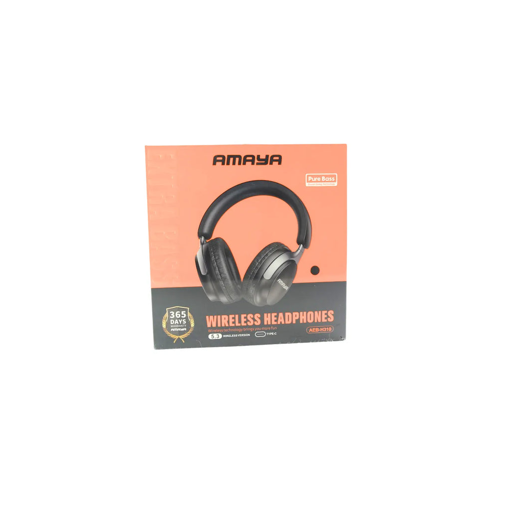 Over-Ear Stereo Headphones with Padded Headband Black
