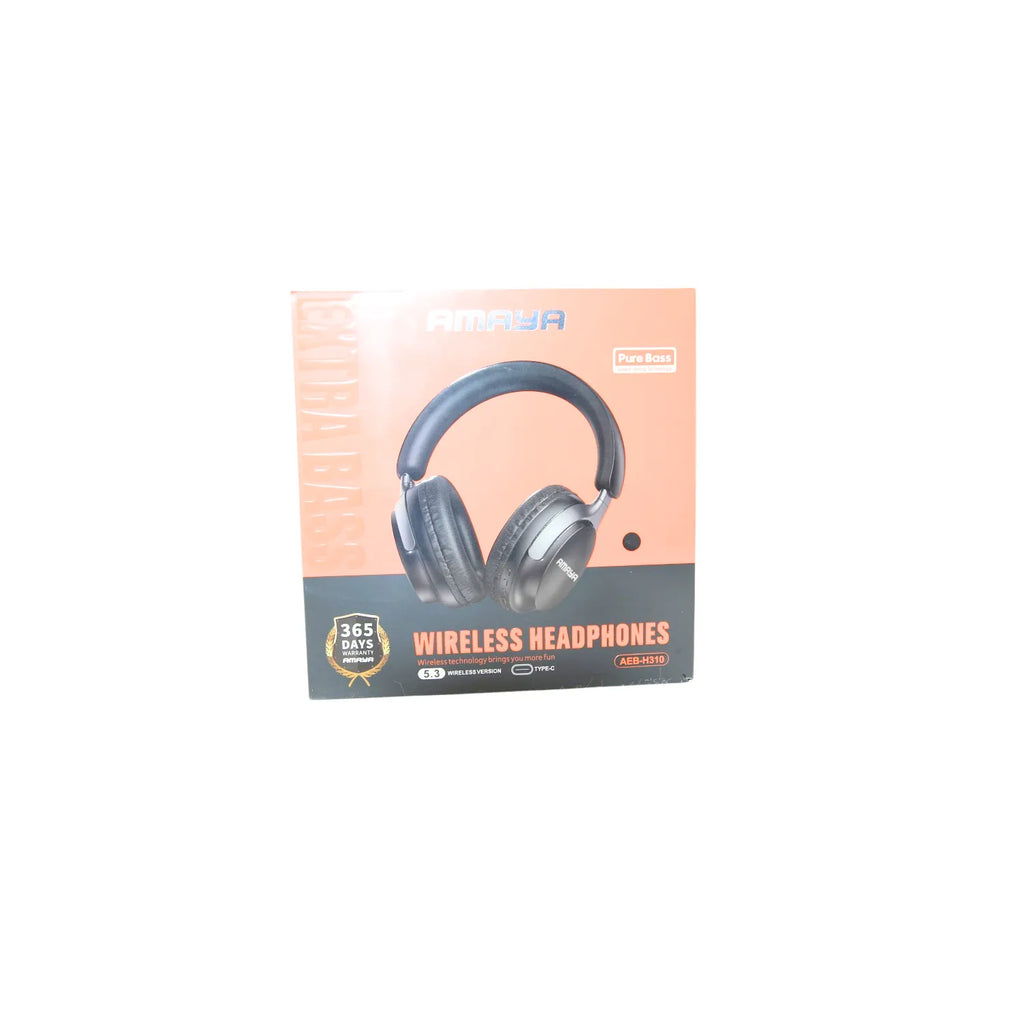 Over-Ear Stereo Headphones with Padded Headband Black
