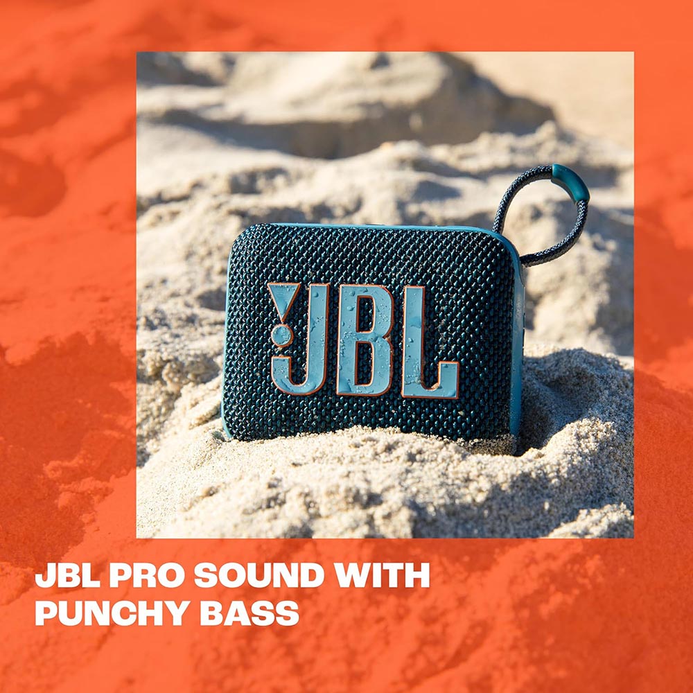 JBL GO 4 4.2 Watt Portable Waterproof Bluetooth Speaker Black