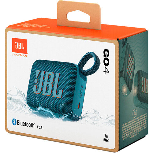 JBL Go 4 4.2 Watt Portable Waterproof Bluetooth Speaker Blue