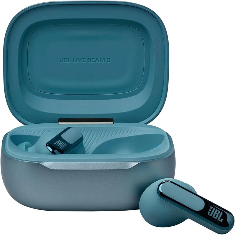 JBL Live Beam 3 True Wireless Noise-Cancelling Earbuds Blue
