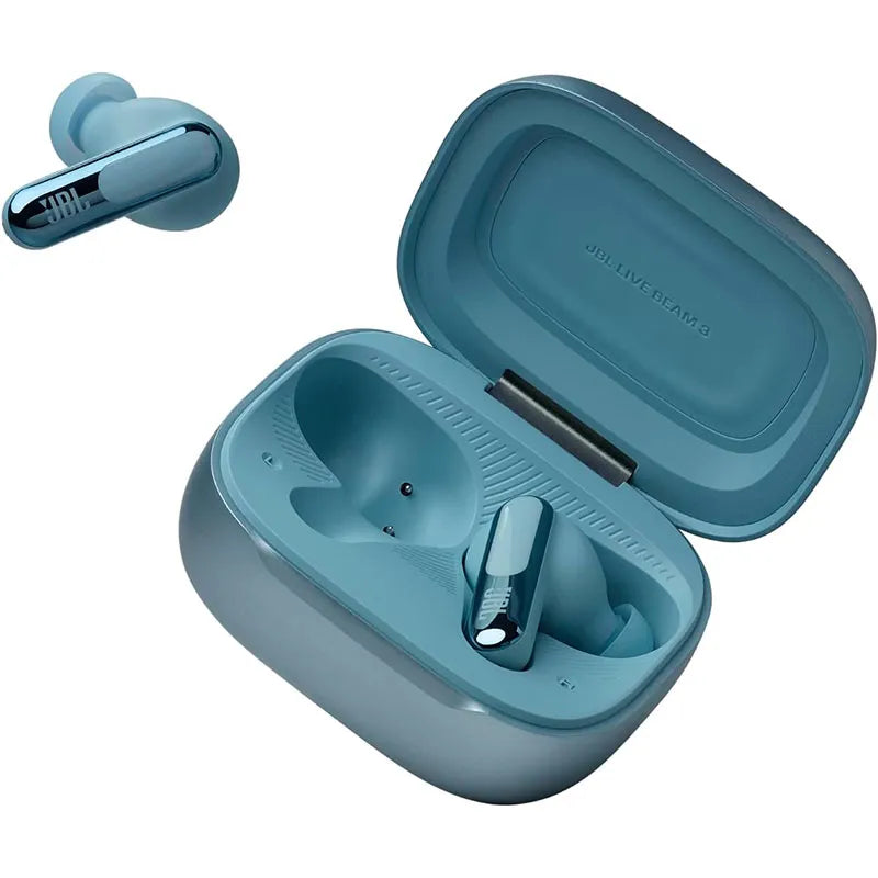 JBL Live Beam 3 True Wireless Noise-Cancelling Earbuds Blue