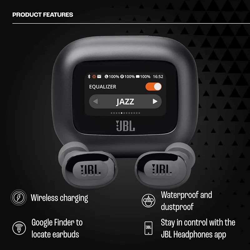 JBL Live Buds 3 True Wireless Noise-Canceling Earbuds Black
