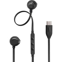 JBL Tune 305C Wired USB-C Earbuds with Mic Black