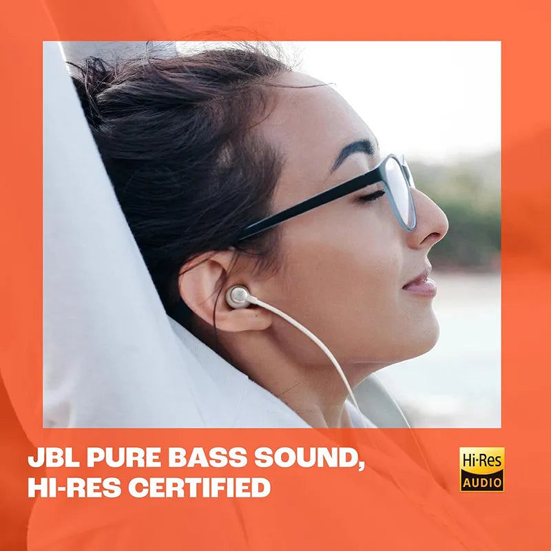 JBL Tune 305C Wired USB-C Earbuds with Mic Black