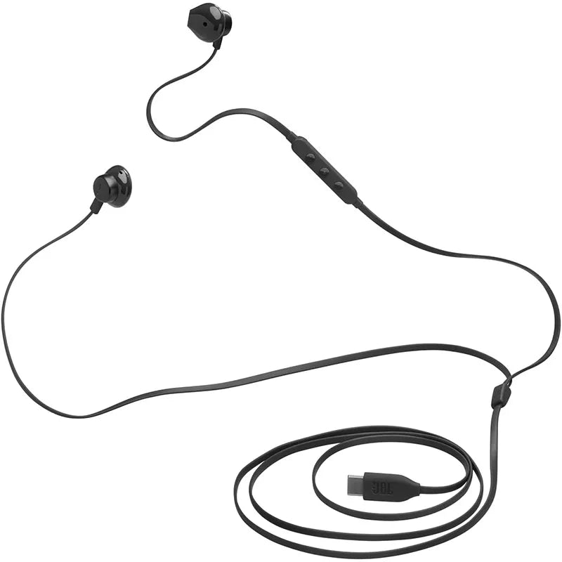 JBL Tune 305C Wired USB-C Earbuds with Mic Black