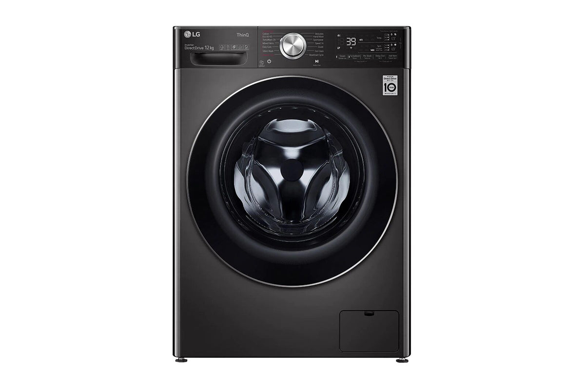 LG F4V9BDP2EE 26.5 lb / 17.6 lb Front Load Washer Dryer Black