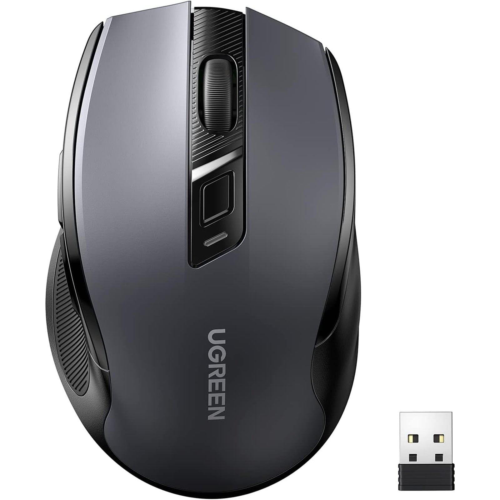 UGREEN MU006 90855 Wireless Ergonomic Silent Mouse 2.4G & Bluetooth Maroon