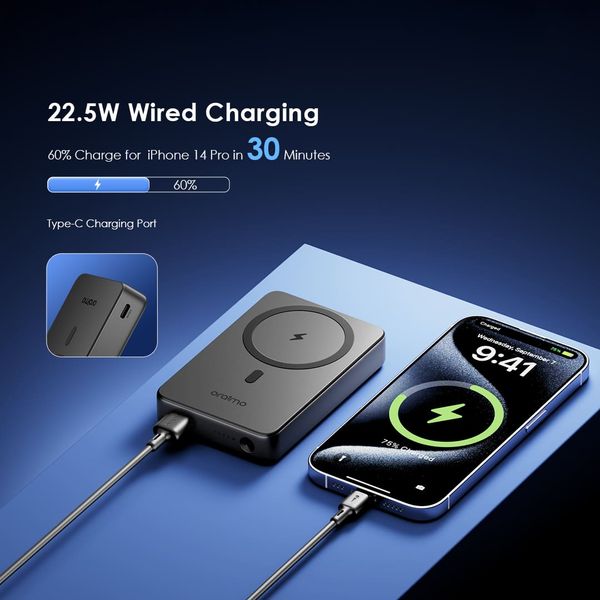 Oraimo MagPower 15 10000mAh Wireless Power Bank OPB-7102W