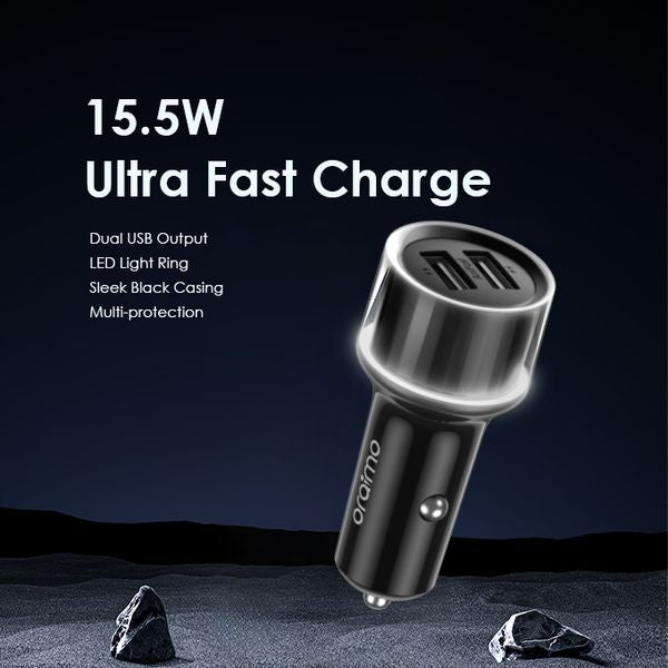 Oraimo Highway 15 15.5W Car Charger with 3-in-1 Cable OCC-1152D-X93