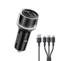 Oraimo Highway 15 15.5W Car Charger with 3-in-1 Cable OCC-1152D-X93