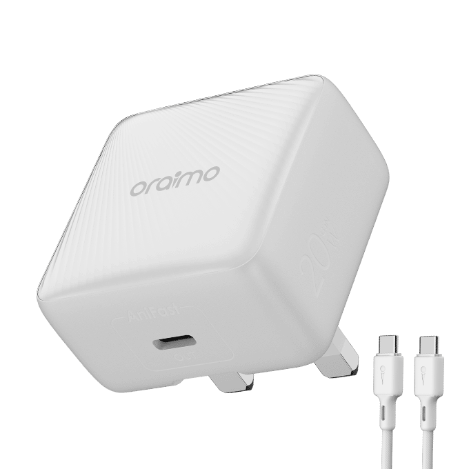 Oraimo PowerCube 20 Chic 20W GaN Wall Charger Kit OCW-5201U-CC54