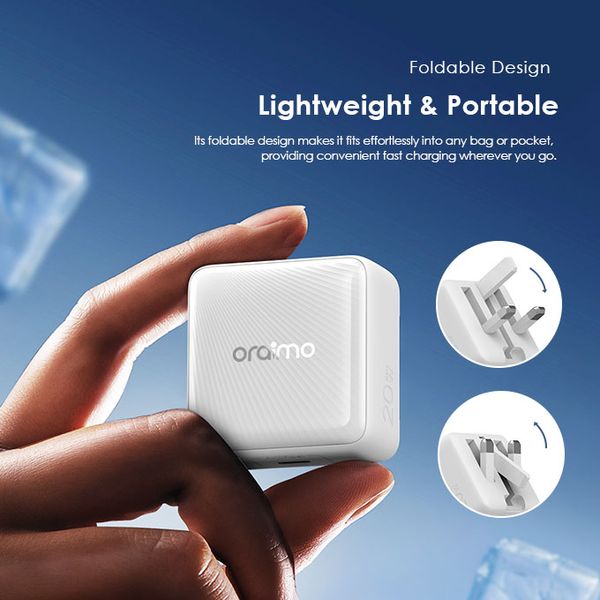 Oraimo PowerCube 20 Chic 20W GaN Wall Charger Kit OCW-5201U-CC54