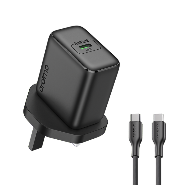 Oraimo PowerGaN 351 35W GaN Ultra Fast Charger Kit OCW-5351UCC-BLACK