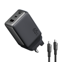 Oraimo HyperGaN 65 65W GaN Wall Charger Kit with 100W CC Cable OCW-7652U-116CC