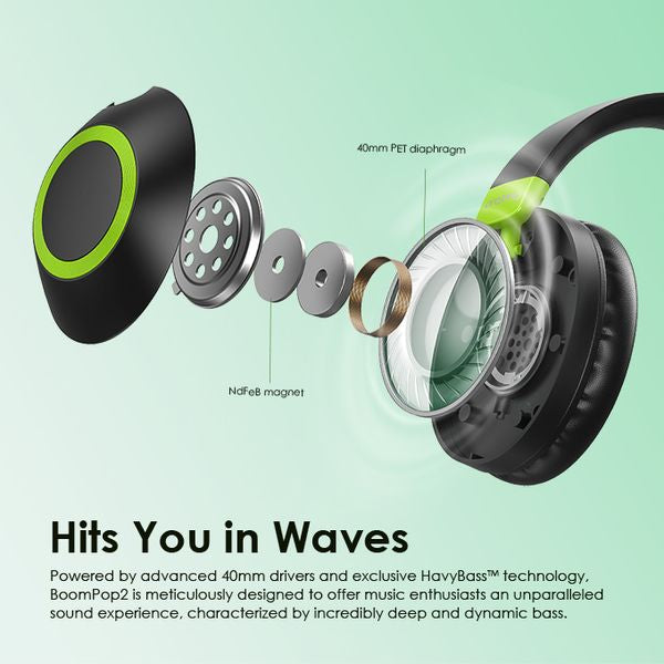 Oraimo BoomPop 2 ENC Over-Ear Wireless Headphones OHP-610