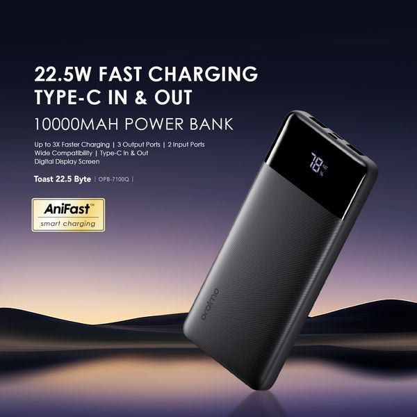 Oraimo Toast 22.5 Byte 10000mAh 22.5W Power Bank OPB-7100Q