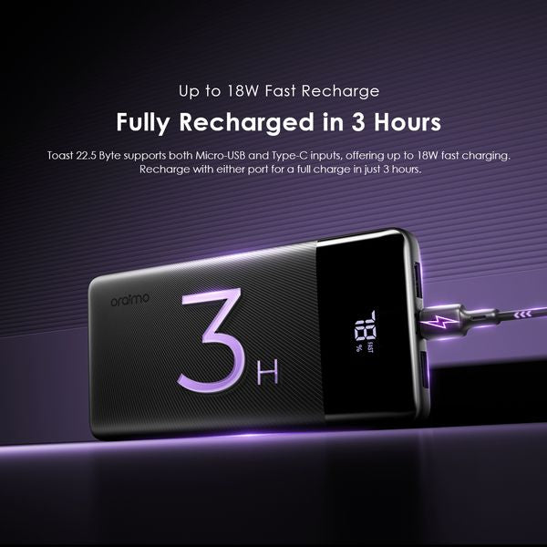 Oraimo Toast 22.5 Byte 10000mAh 22.5W Power Bank OPB-7100Q