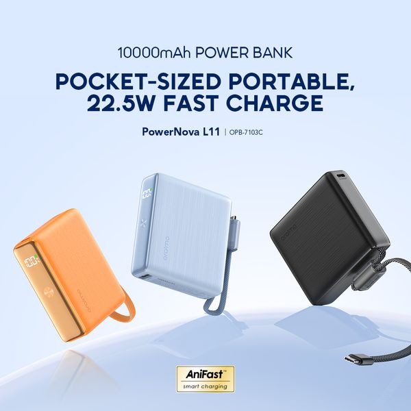 Oraimo PowerNova L11 10000mAh 22.5W Power Bank OPB-7103C