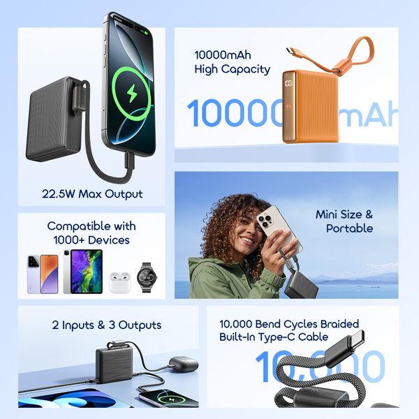 Oraimo PowerNova L11 10000mAh 22.5W Power Bank OPB-7103C