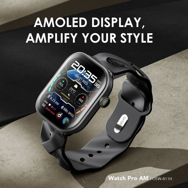 Oraimo Watch Pro AM 1.85" AMOLED IP68 Smart Watch OSW-811H