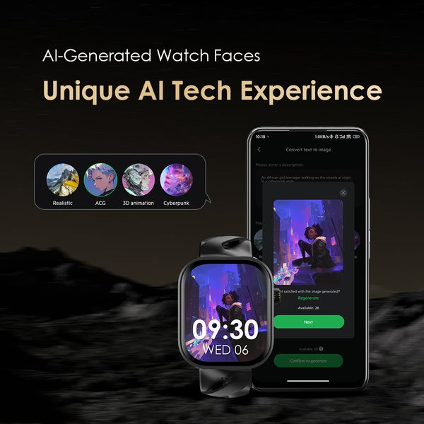 Oraimo Watch Pro AM 1.85" AMOLED IP68 Smart Watch OSW-811H