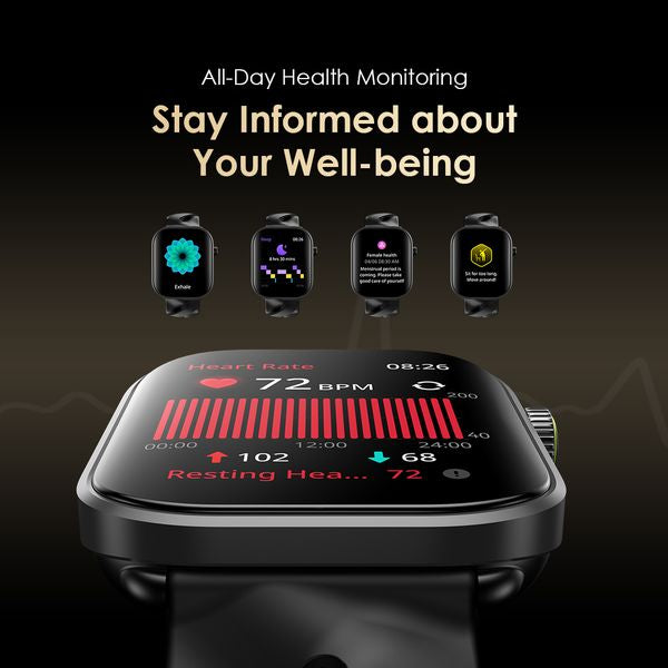 Oraimo Watch Pro AM 1.85" AMOLED IP68 Smart Watch OSW-811H