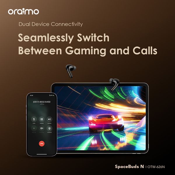 Oraimo SpaceBuds N ANC Wireless Earbuds OTW-626N