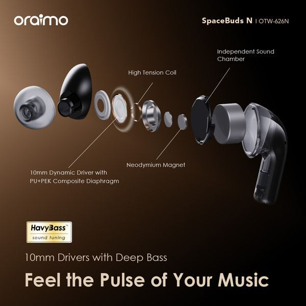 Oraimo SpaceBuds N ANC Wireless Earbuds OTW-626N