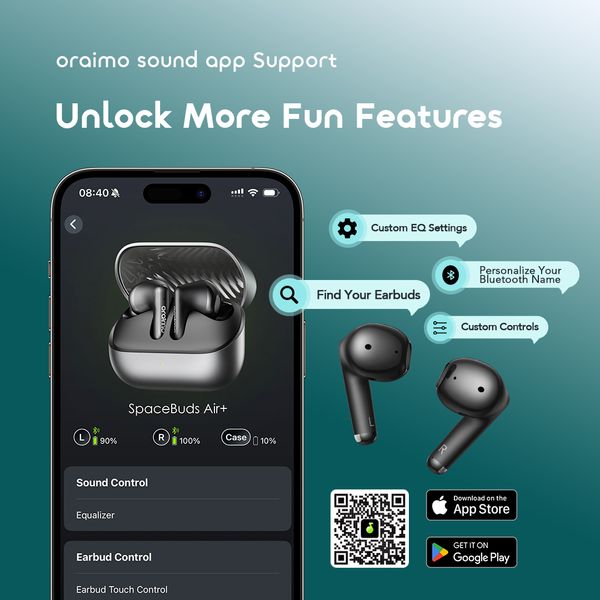 Oraimo SpaceBuds Air+ Semi-In-Ear Earbuds OTW-323SP