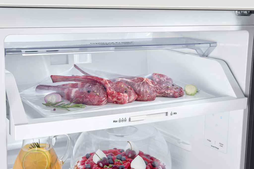 Samsung RT35CB56218AUT 12.3 cu. ft. Top Mount Freezer Refrigerator Clean White / Clean Navy