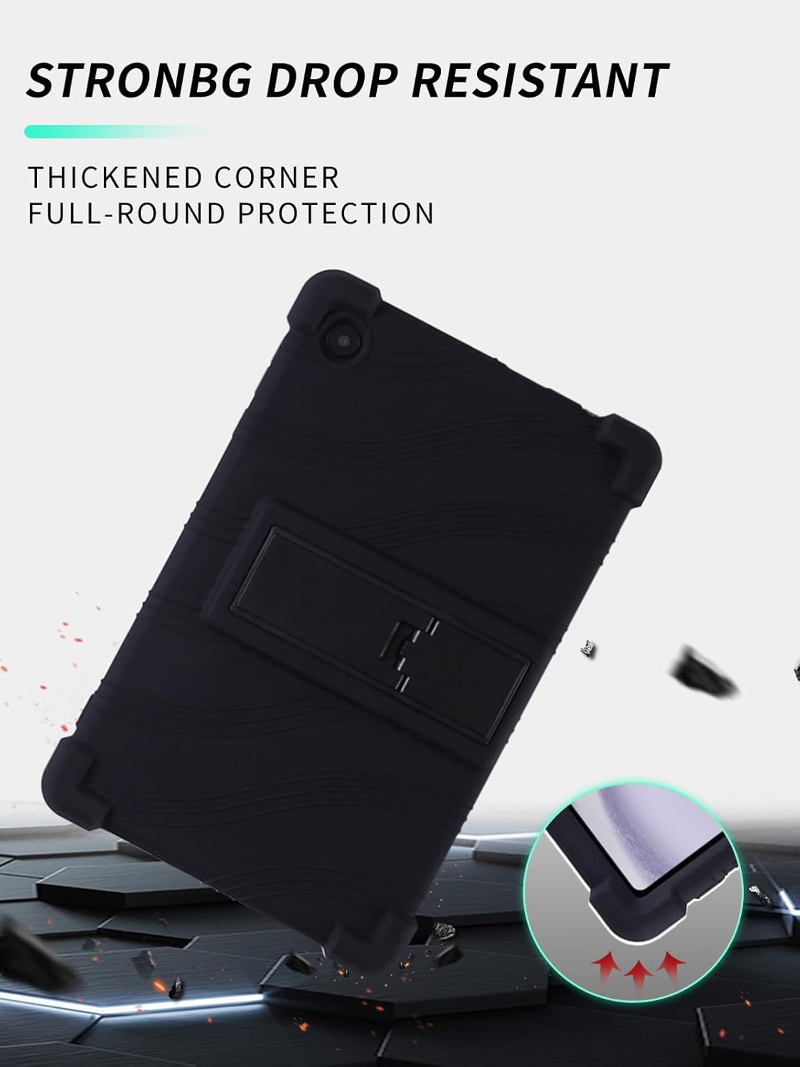 Samsung Galaxy Tab A11 8.7 Inch Silicone Kickstand Case