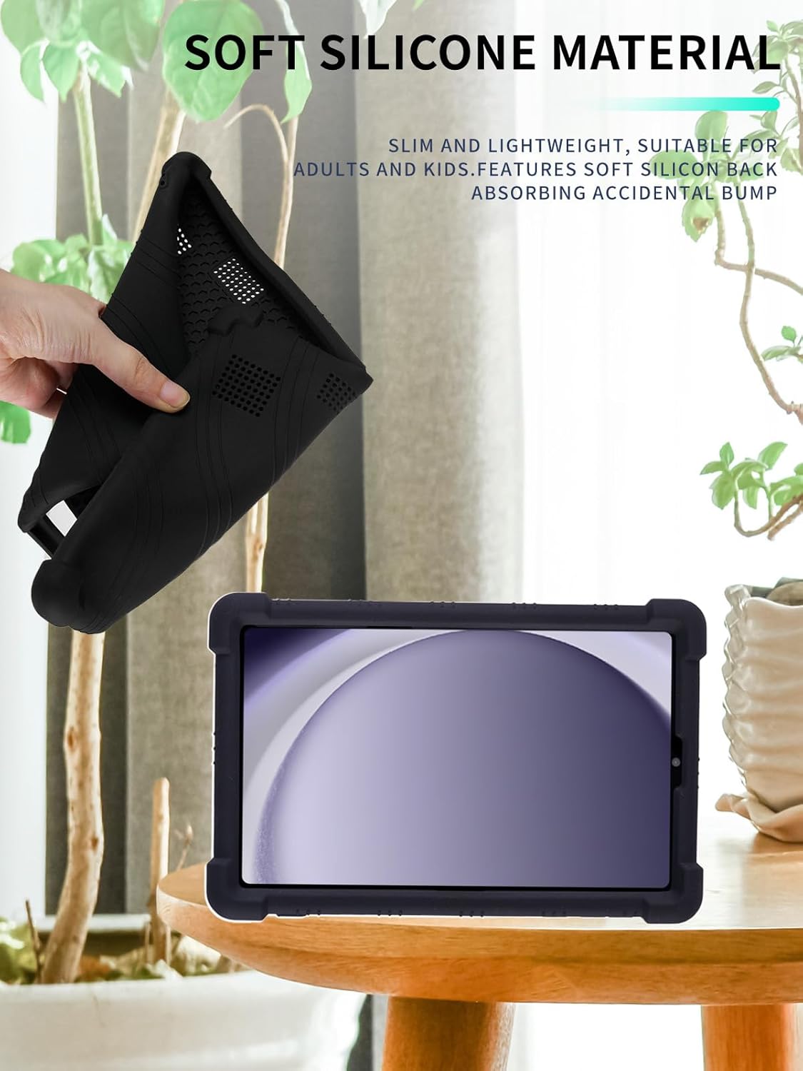 Samsung Galaxy Tab A11 8.7 Inch Silicone Kickstand Case