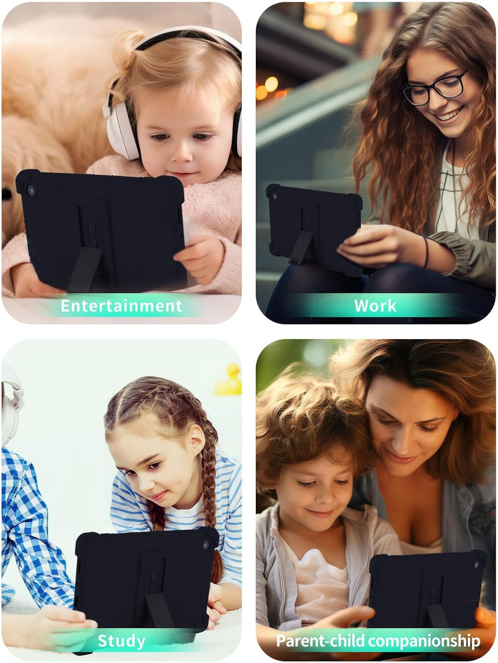 Samsung Galaxy Tab A11 8.7 Inch Silicone Kickstand Case