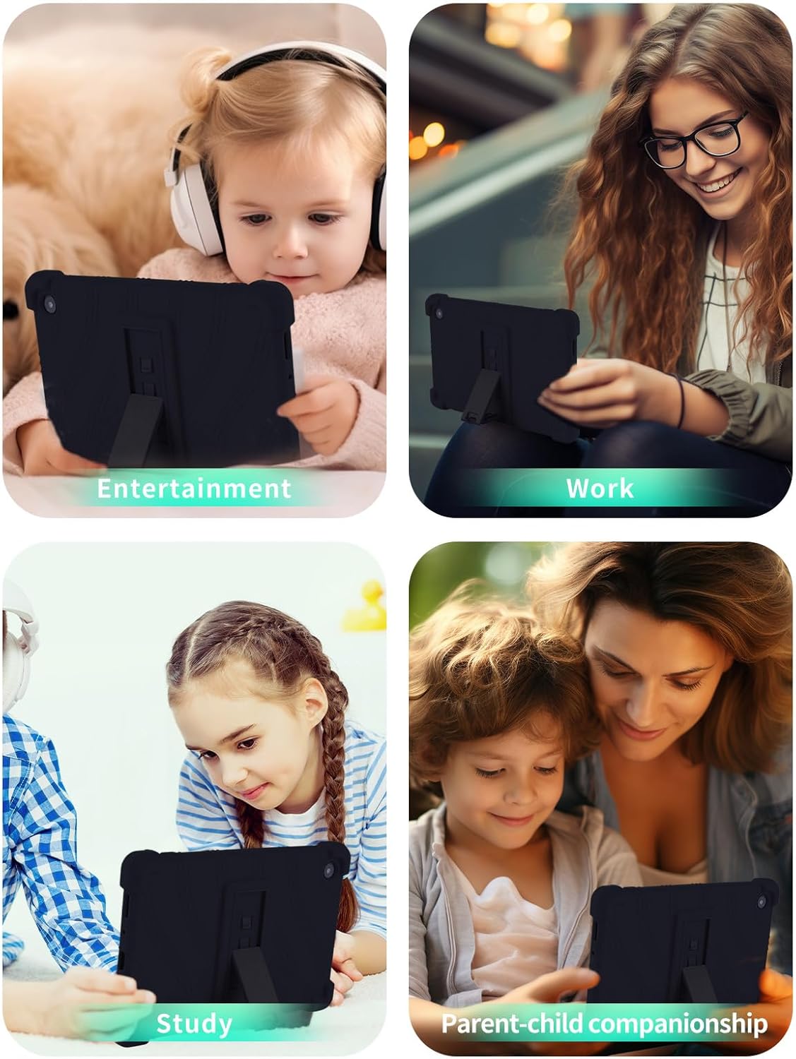 Samsung Galaxy Tab A11 8.7 Inch Silicone Kickstand Case