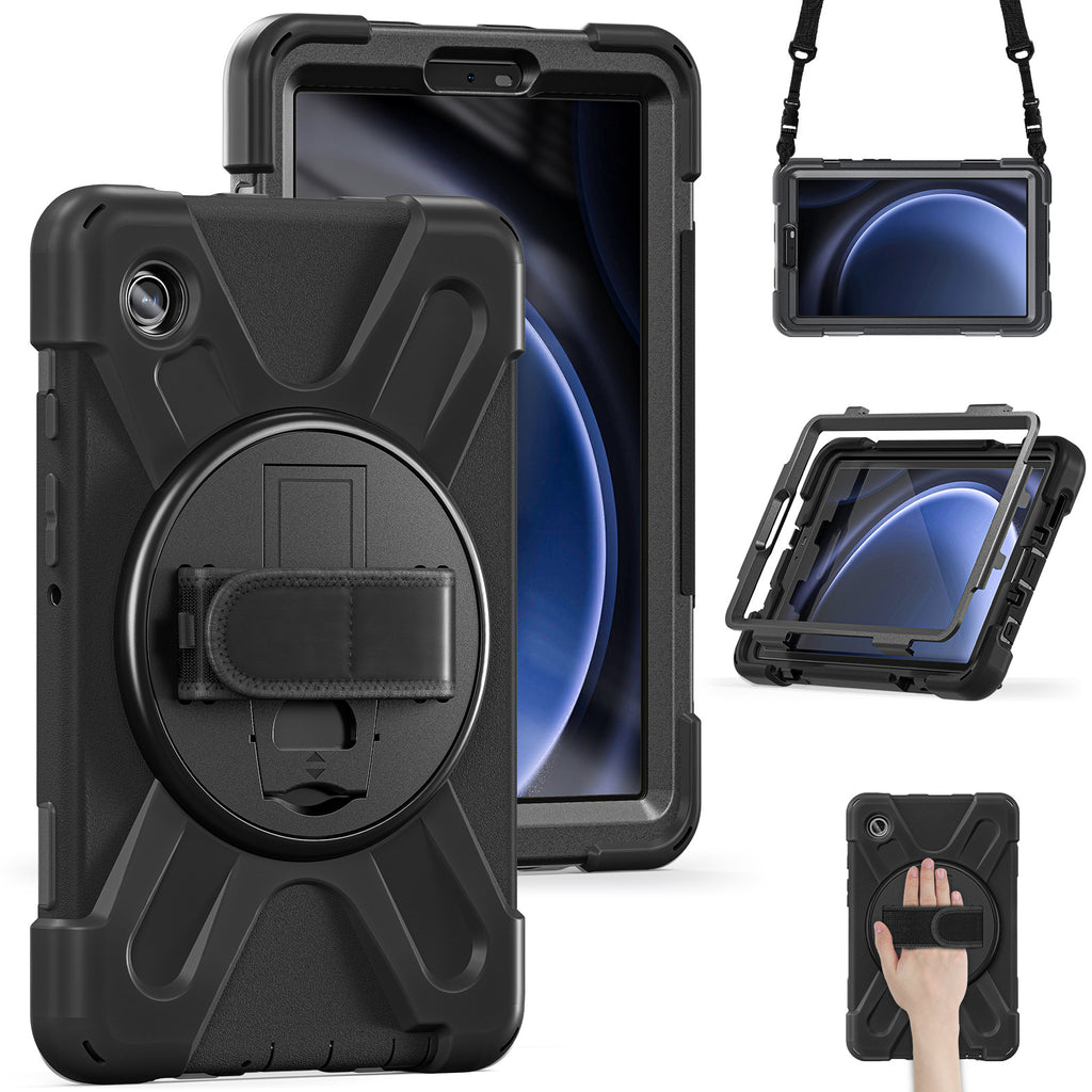 Samsung Galaxy Tab A11 8.7 Inch Shockproof Heavy Duty Full Body Protection Cover Case with Strap
