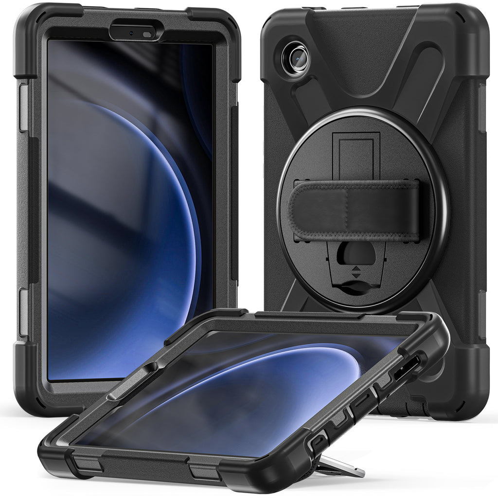 Samsung Galaxy Tab A9 8.7 Inch Heavy Duty Shockproof Stand Case Cover with Strap