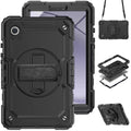 Samsung Galaxy Tab A9 Plus 11 Inch Shockproof Heavy Duty Full Body Protection Cover Case with Strap