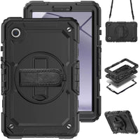 Samsung Galaxy Tab A9 Plus 11 Inch Shockproof Heavy Duty Full Body Protection Cover Case with Strap