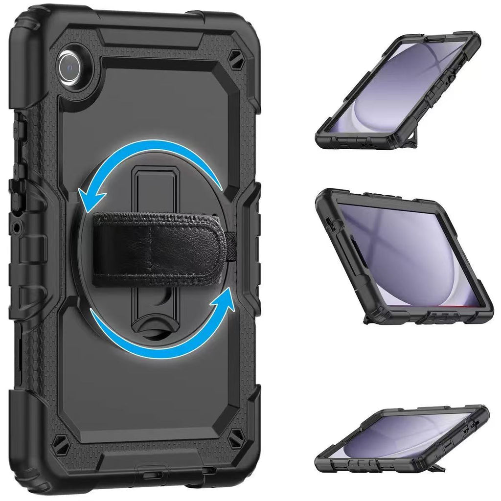 Samsung Galaxy Tab A9 Plus 11 Inch Shockproof Heavy Duty Full Body Protection Cover Case with Strap