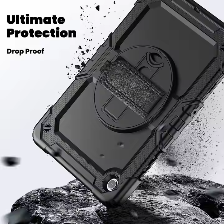 Samsung Galaxy Tab A9 Plus 11 Inch Shockproof Heavy Duty Full Body Protection Cover Case with Strap