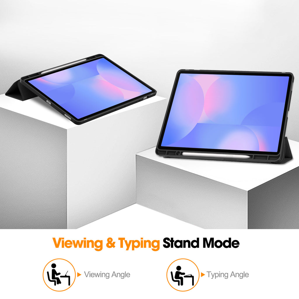 Samsung Galaxy Tab S10 FE Plus Flip Trifold Tablet Cover Case with Pen Slot Holder