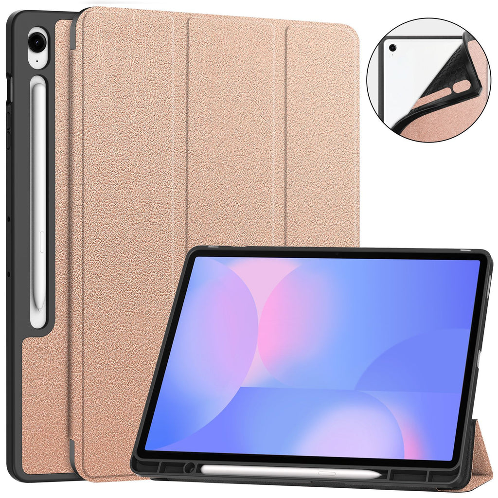 Samsung Galaxy Tab S10 FE Plus Flip Trifold Tablet Cover Case with Pen Slot Holder