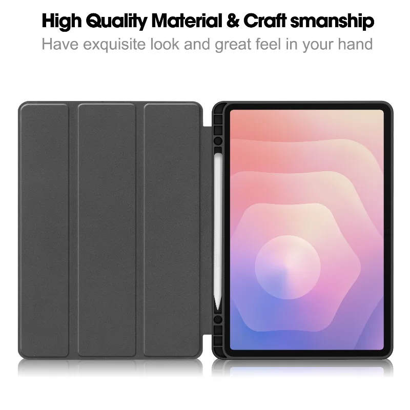 Samsung Galaxy Tab S11 Flip Trifold Tablet Cover Case with Pen Slot Holder