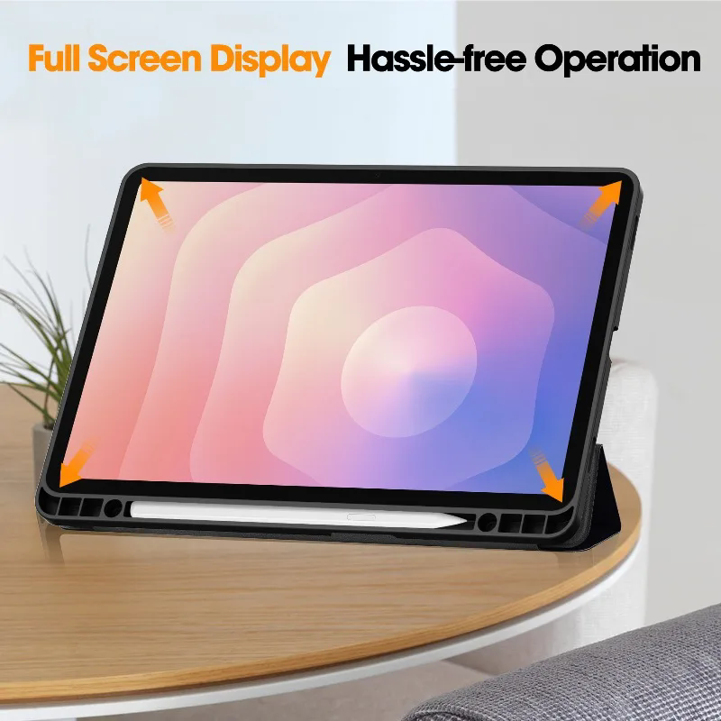 Samsung Galaxy Tab S11 Flip Trifold Tablet Cover Case with Pen Slot Holder