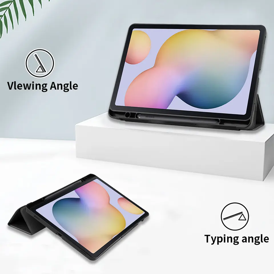 Samsung Galaxy Tab S9 FE Flip Trifold Tablet Cover Case with Pen Slot Holder