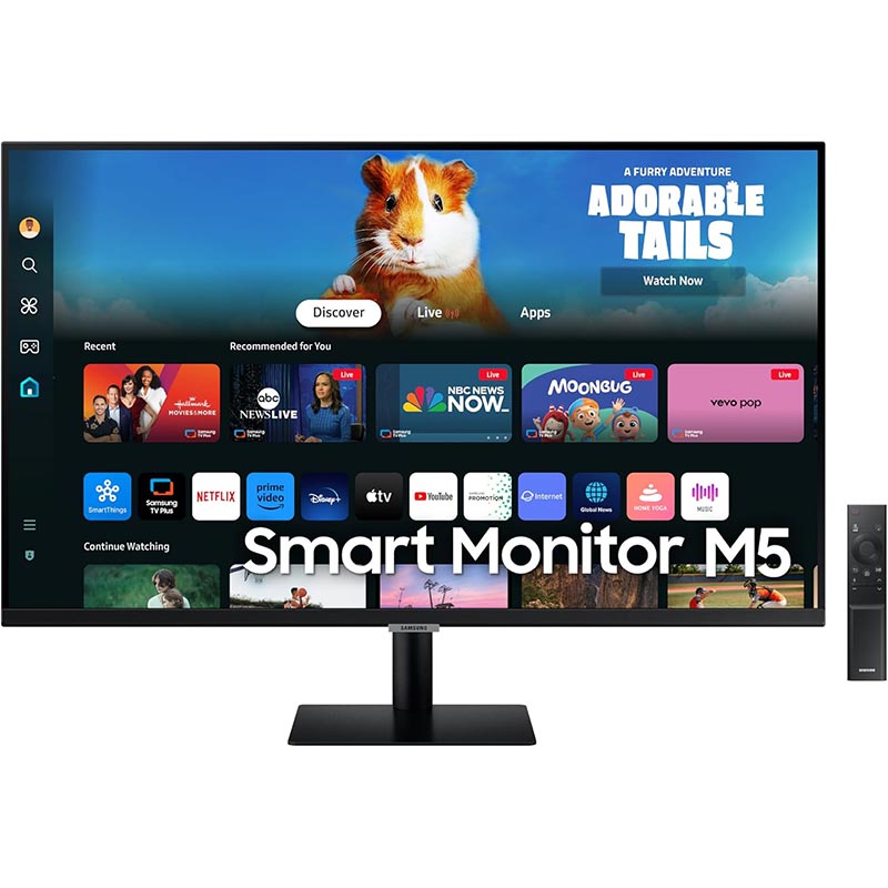 Samsung Smart Monitor M5 27-inch Full HD VA Monitor with Wi-Fi and Bluetooth