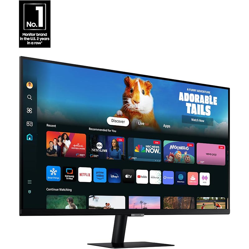 Samsung Smart Monitor M5 27-inch Full HD VA Monitor with Wi-Fi and Bluetooth