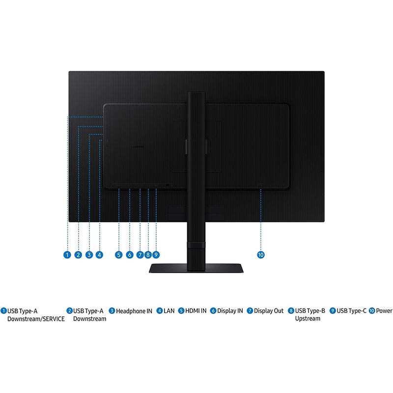 Samsung ViewFinity S6 27-inch QHD 100Hz Monitor with USB-C Hub and KVM Switch